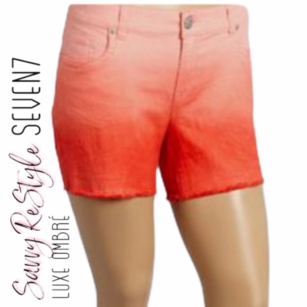 Seven7 | Luxe Ombre Cutoff Shorts Size 12
